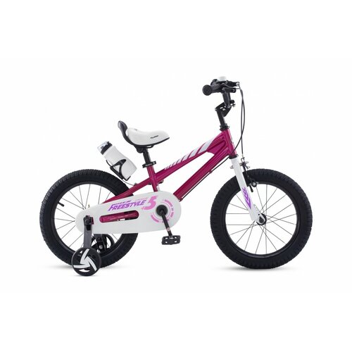 Детский велосипед Royal Baby Freestyle Steel 16 год 2022 цвет Фиолетовый-Розовый 18590₽