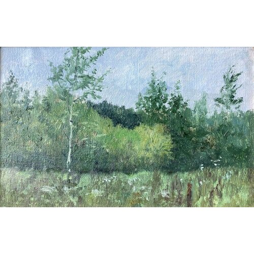 Картина Ярский пейзаж 15х22см картон масло авторская работа 9000₽