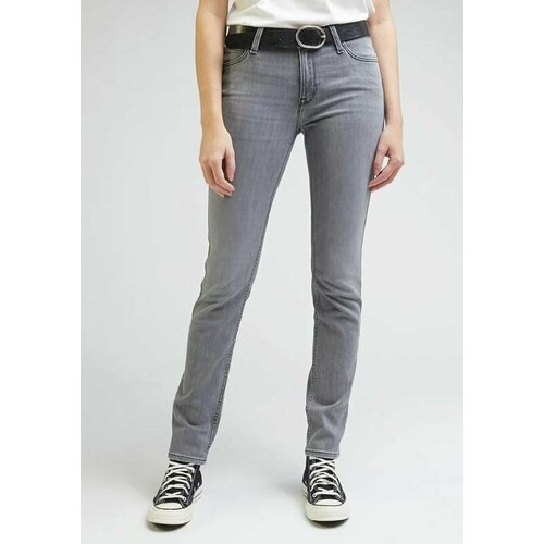 Джинсы Lee, размер W28/L31, серый джинсы зауженные levi s размер w28 l31 синий