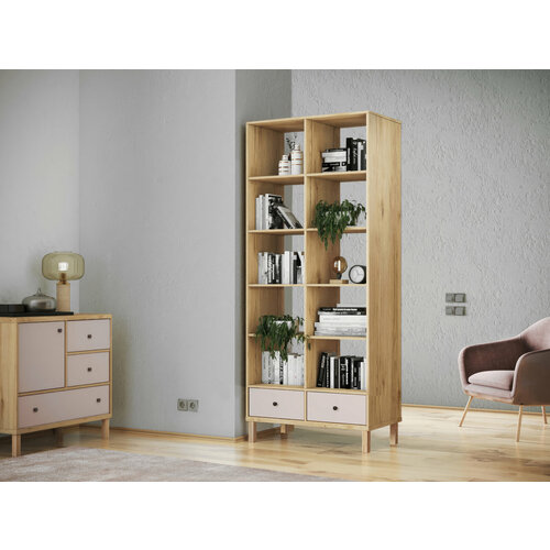 Стеллаж деревянный Фабрика Стиль Стивенсон СТ-50, 90х50х205 см