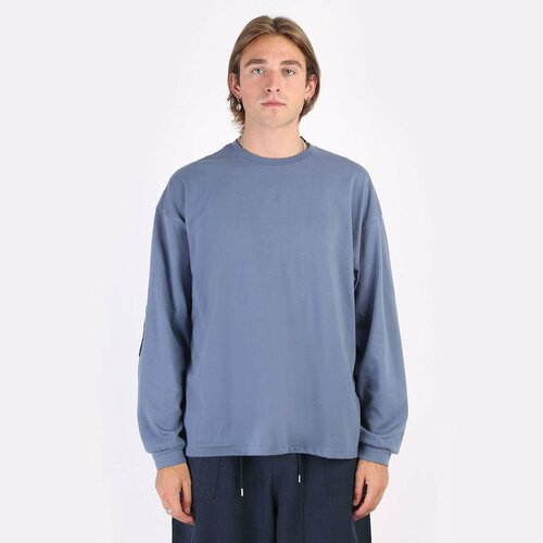 лонгслив frizmworks patch oversized longsleeve размер m синий Лонгслив FrizmWORKS Patch Oversized Longsleeve, размер XL, синий