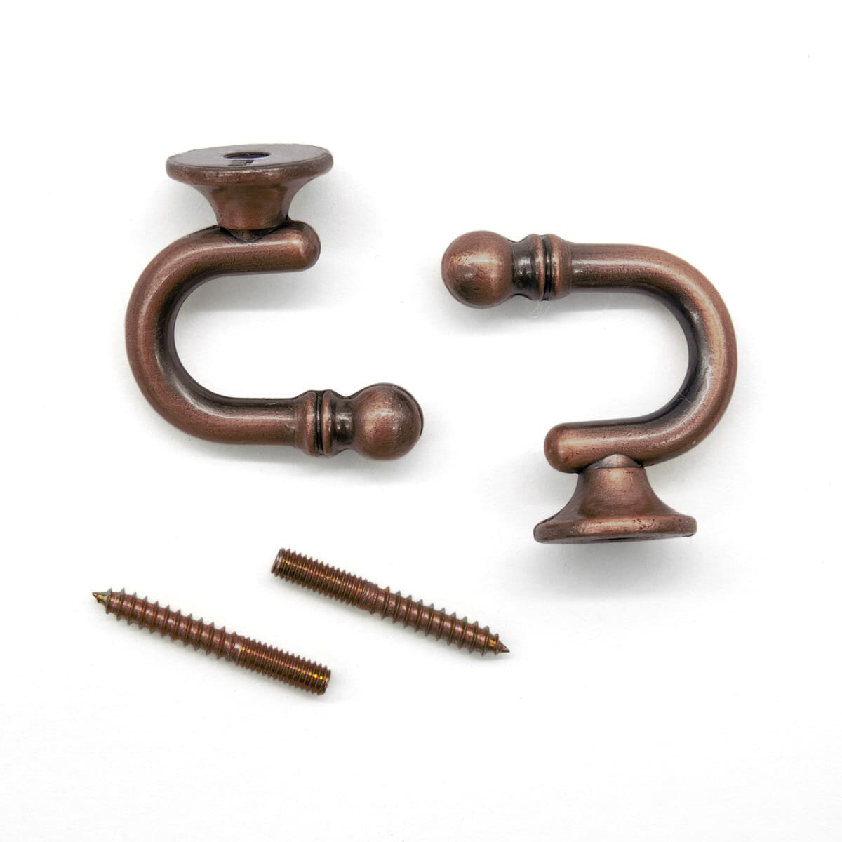 Крючок-держатель для подхватов, высота 35 мм, металл, K-12 (2 медь), 1 пара