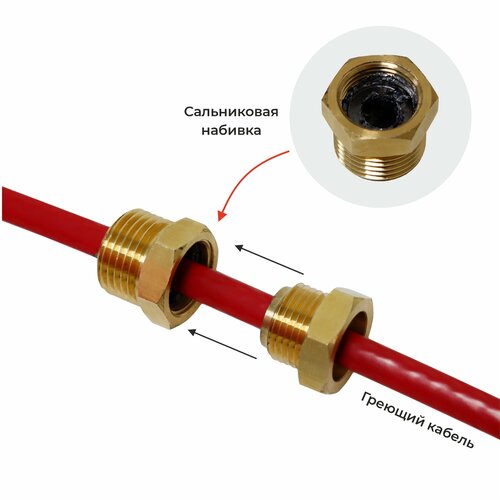 Сальниковый узел для ввода кабеля 1/2 дюйма узел сальниковый для ввода в трубу fsi 0215