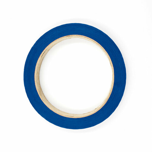 Лента ПВХ упаковочная, с каучук. клеем, цвет синий (66м х 12мм)