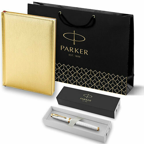2143128_113649 Набор Parker (Паркер) IM Premium Pearl GT из перьевой ручки и ежедневника недатированного