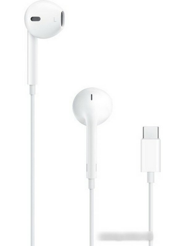 Гарнитура вкладыши Apple EarPods A3046 1.1м белый проводные в ушной раковине (MTJY3ZE/A)