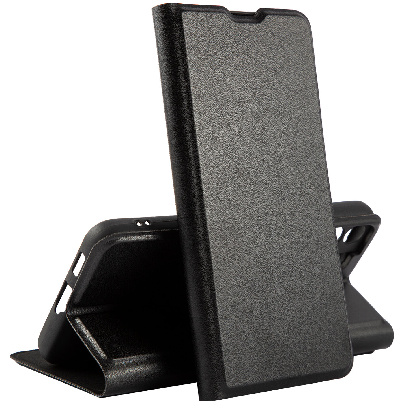 Защитный чехол-книжка с застежкой на магнитах на Samsung S22+ /Самсунг Эс 22+, черный