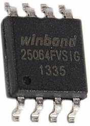 Микросхема WINBOND W25Q64FVSIG sop-8-208 mil Тип Активные компоненты, Интегральная микросхема