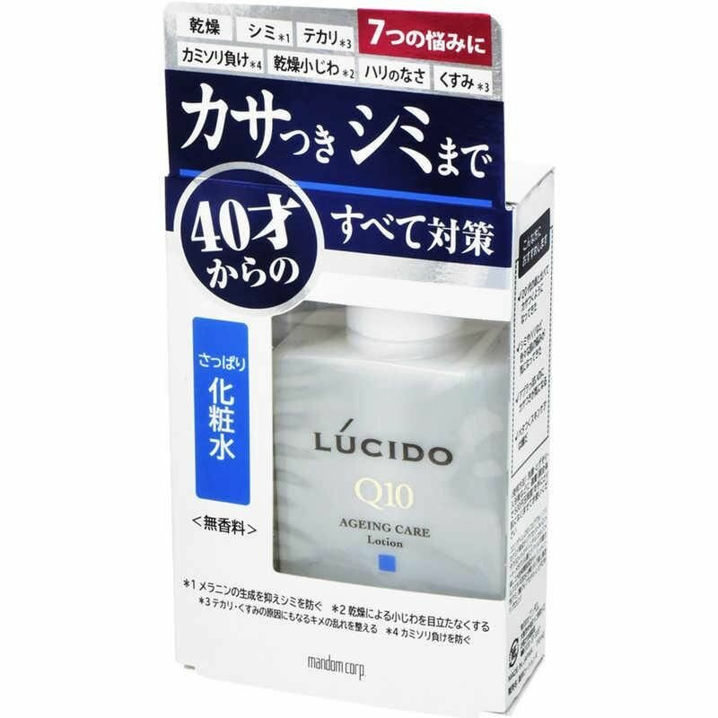 Mandom Лосьон комплексный Lucido Q10 Ageing Care Lotion от несовершенств зрелой кожи лица, для мужчин после 40 лет, 110 мл