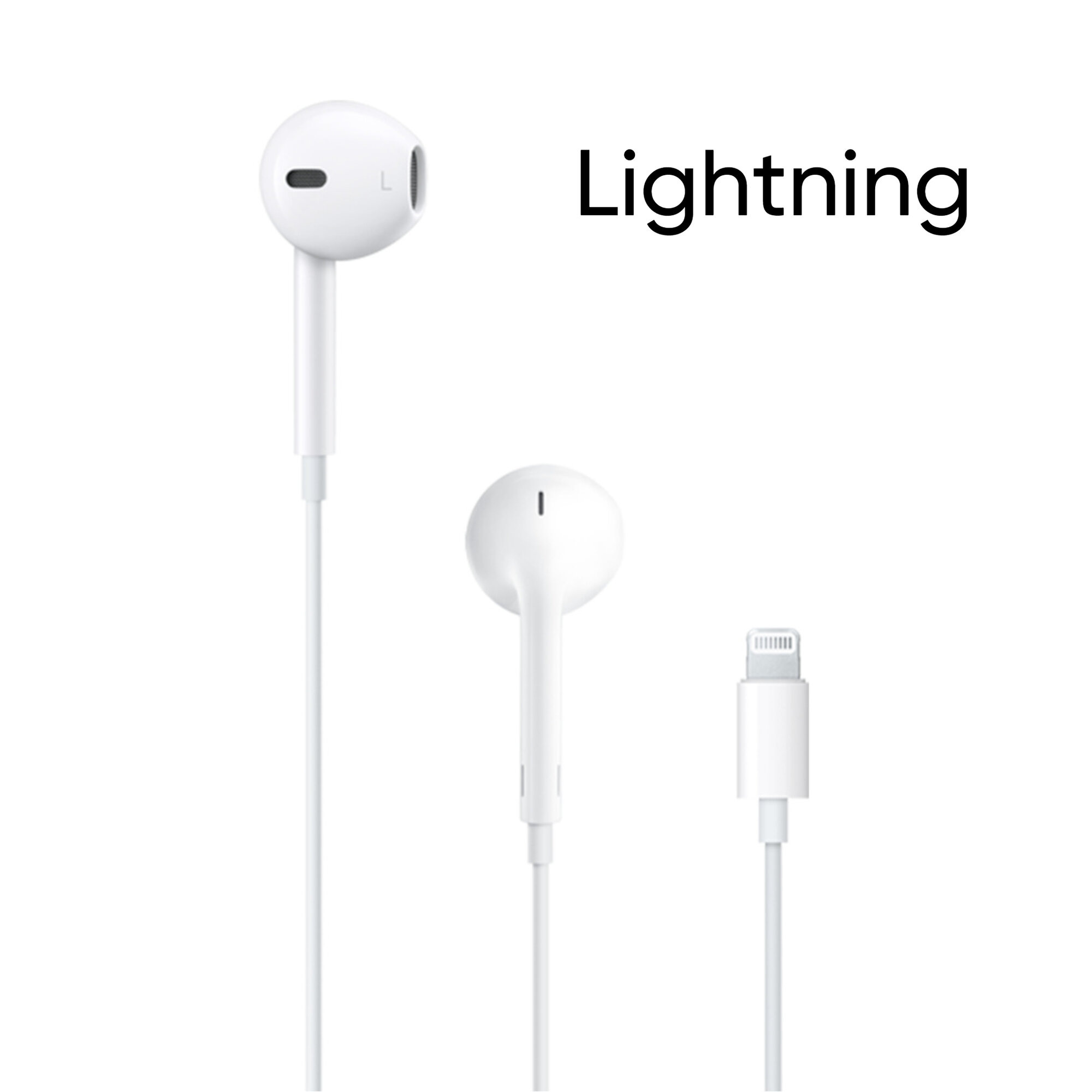 Наушники проводные E.Pods Lightning (белый)