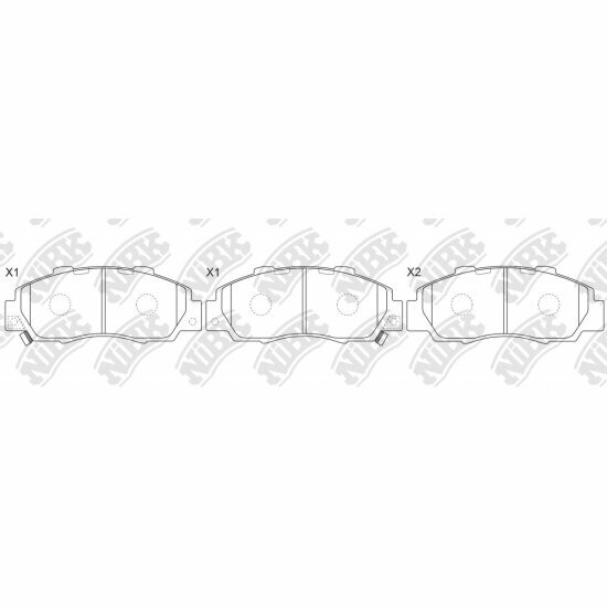Колодки тормозные дисковые Nibk PN8254, 4 шт