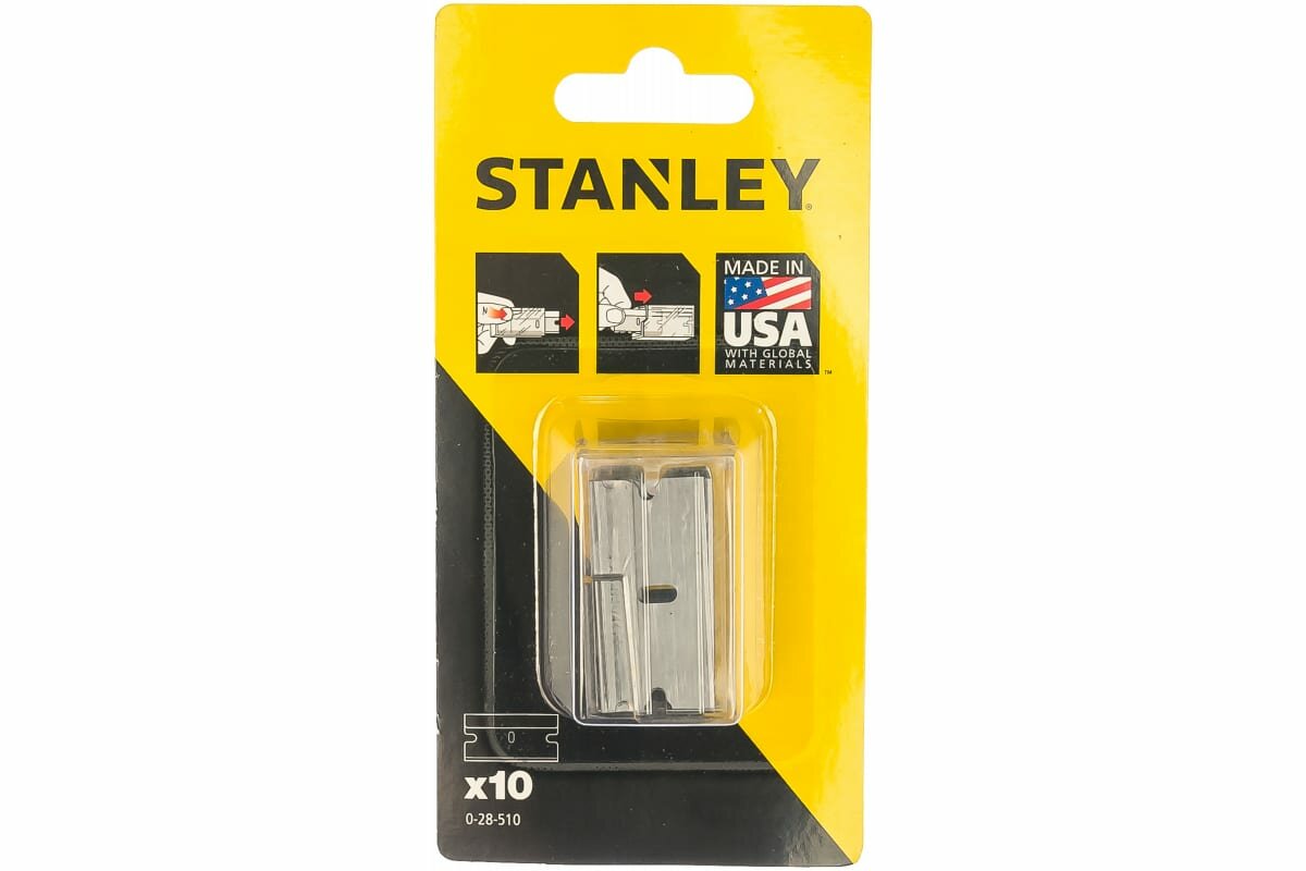 фото Лезвия для скребка 28-500, 10 шт. Стенли 0-28-510