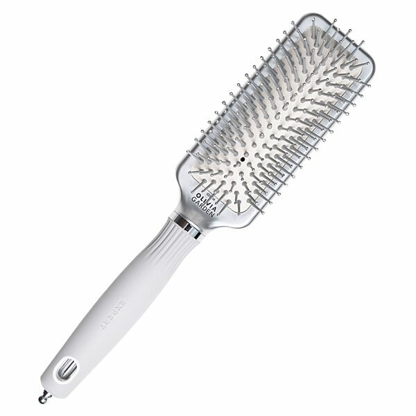 Щетка Olivia Garden Expert Care Rectangular Nylon Bristles Silver S — фото 1