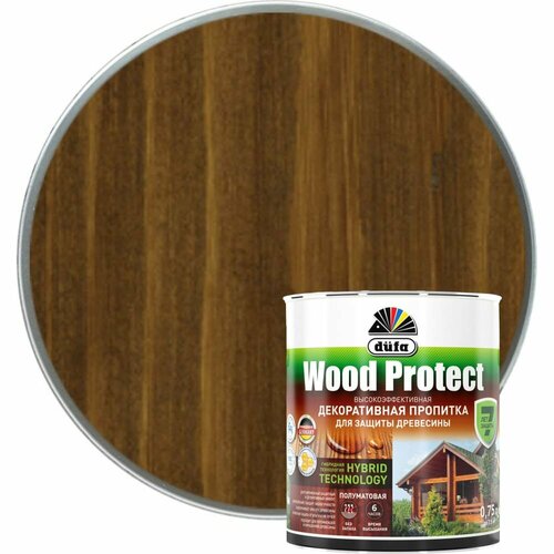 Пропитка для защиты древесины Dufa Wood Protect водозащитная пропитка dufa wood protect махагон 750 мл