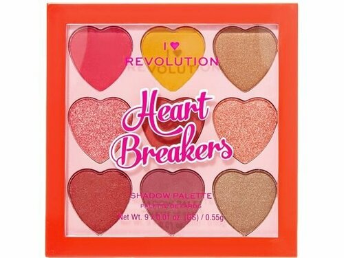 Палетка теней для I Heart Revolution HEART BREAKERS