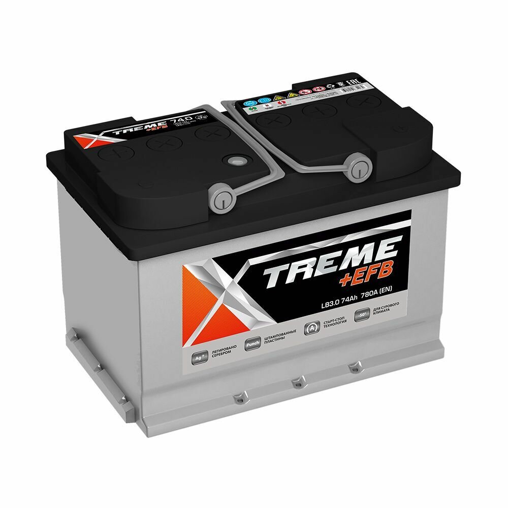 Аккумулятор X-treme EFB 74Ач обратная полярность LB3 plnt0123239