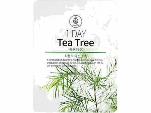 Тканевая маска для лица MEDB 1 DAY Tea Tree Mask Pack