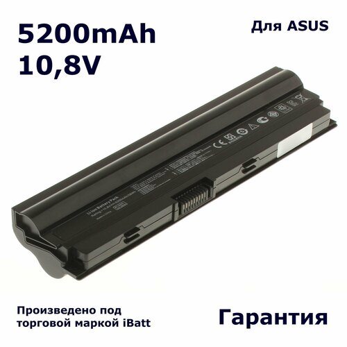 Аккумулятор iBatt 5200mAh, для U24E U24A аккумуляторная батарея anybatt 11 b1 1659 4400mah для ноутбуков asus a31 u24