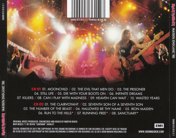 Iron Maiden Maiden England 88 CD Медиа - фото №2