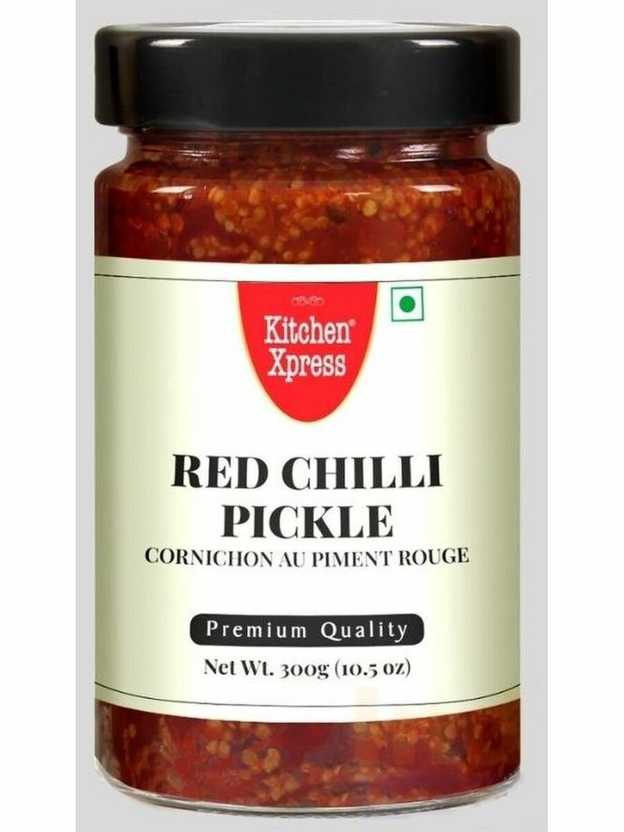 RED CHILLI PICKLE, Kitchen Xpress (пикули красный перец чили, Китчен Экспресс), 300 г.