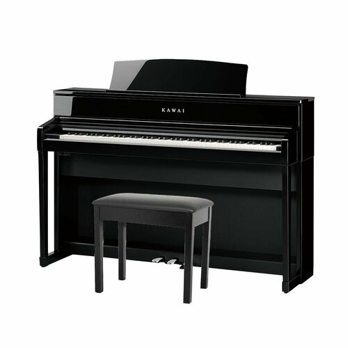 KAWAI CA701 B - цифровое пианино, 88 клавиш, банкетка, механика Grand Feel III, цвет черный матовый