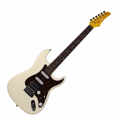 REDHILL STM300 CWH - электрогитара, Stratocaster, S-S-H, ольха/клен+палисандр, цвет белый redhill stm300 rd электрогитара stratocaster цвет красный