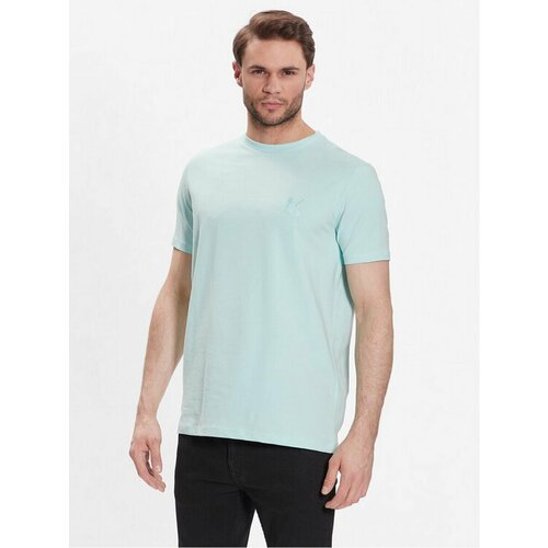 Футболка Karl Lagerfeld, размер M [INT], голубой футболка uniqlo u crew neck short sleeved белый