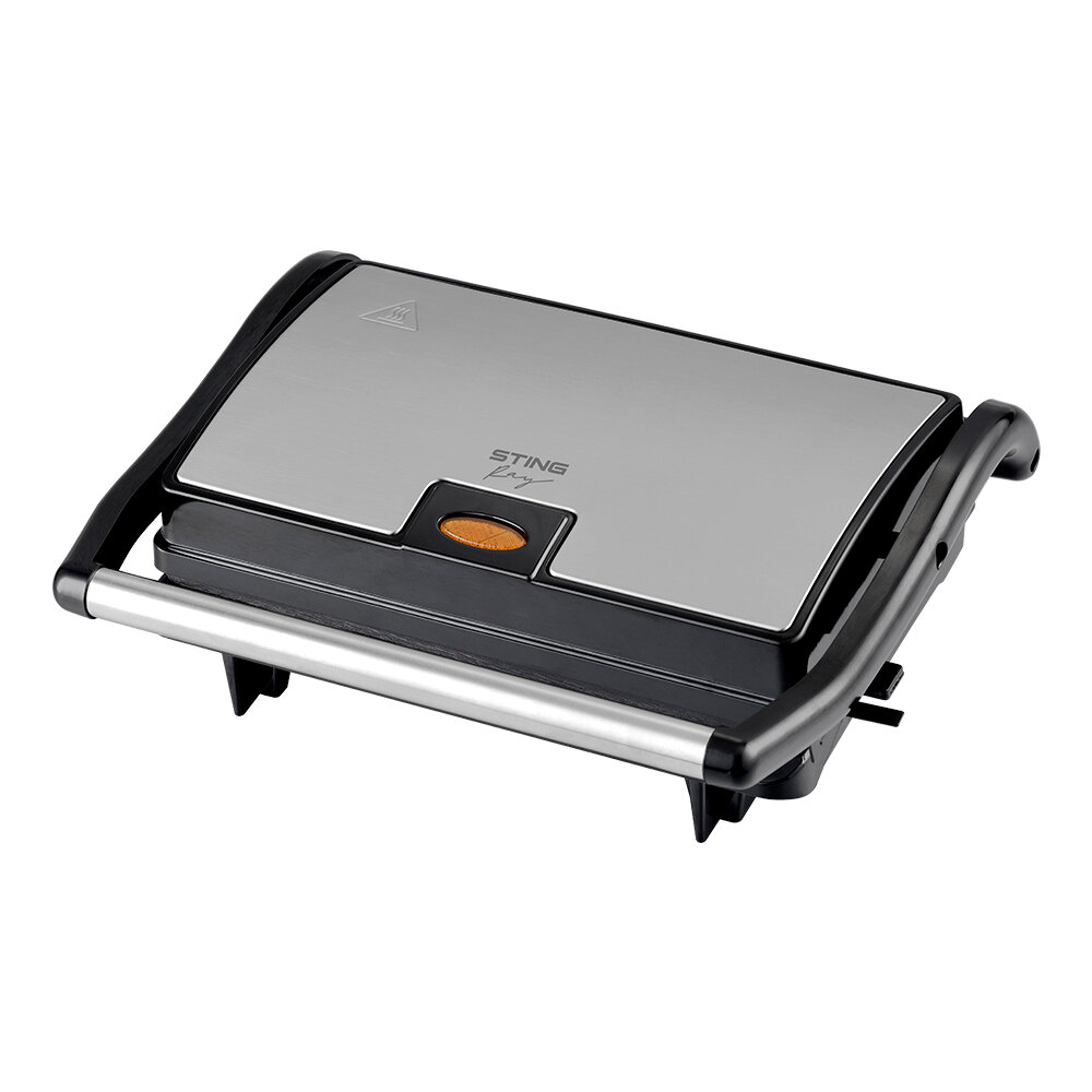 фото STINGRAY ST-SM1209A черный/сталь ЭлектроГриль