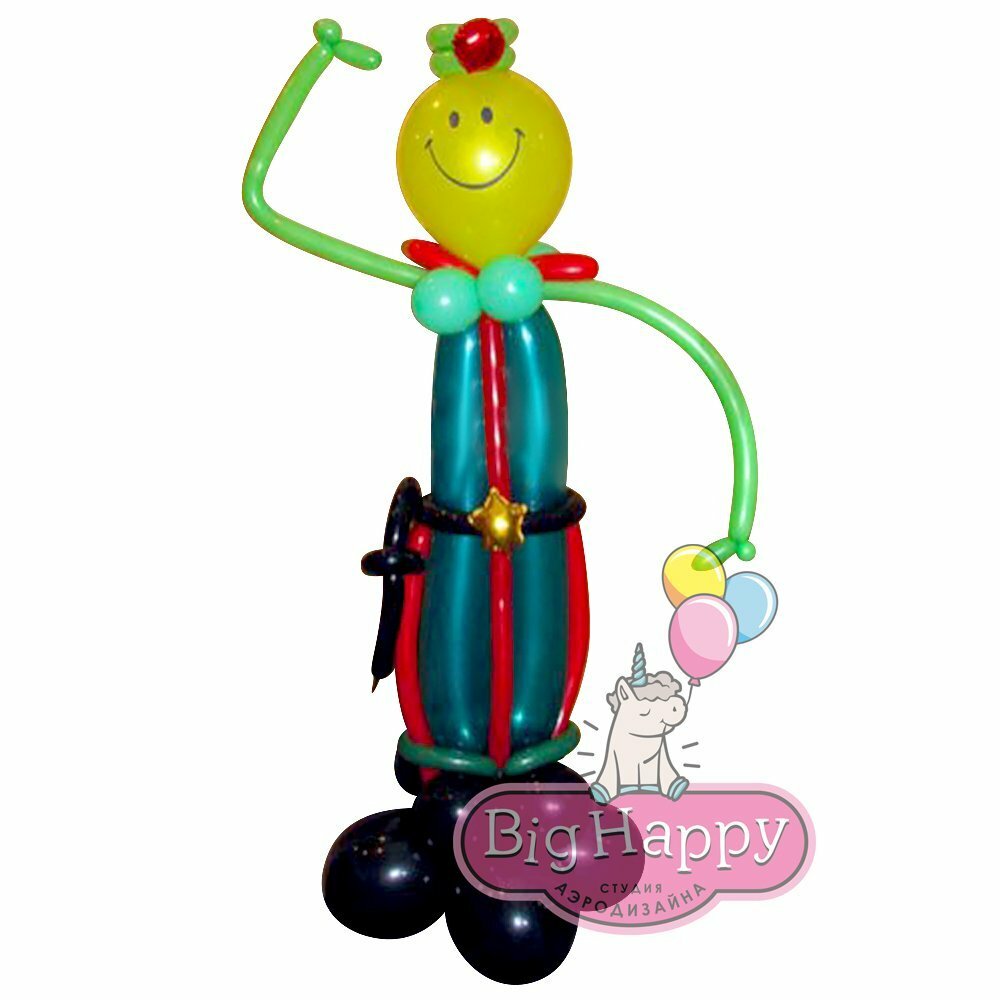 Солдат из шариков на 23 февраля