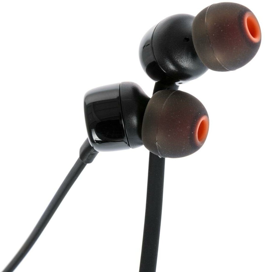 Наушники проводные JBL Tune 110, черный, внутриканальные (JBLT110BLK) — фото 5