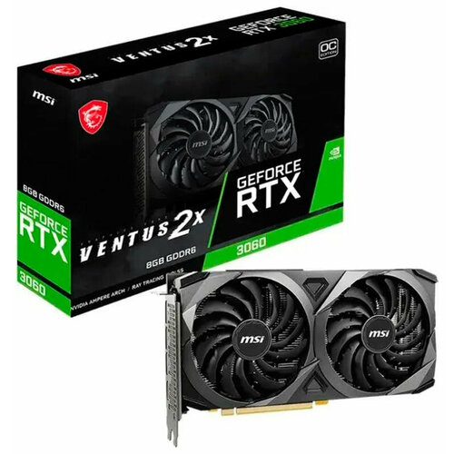 Видеокарта MSI GeForce RTX 3060 VENTUS 2X 8G