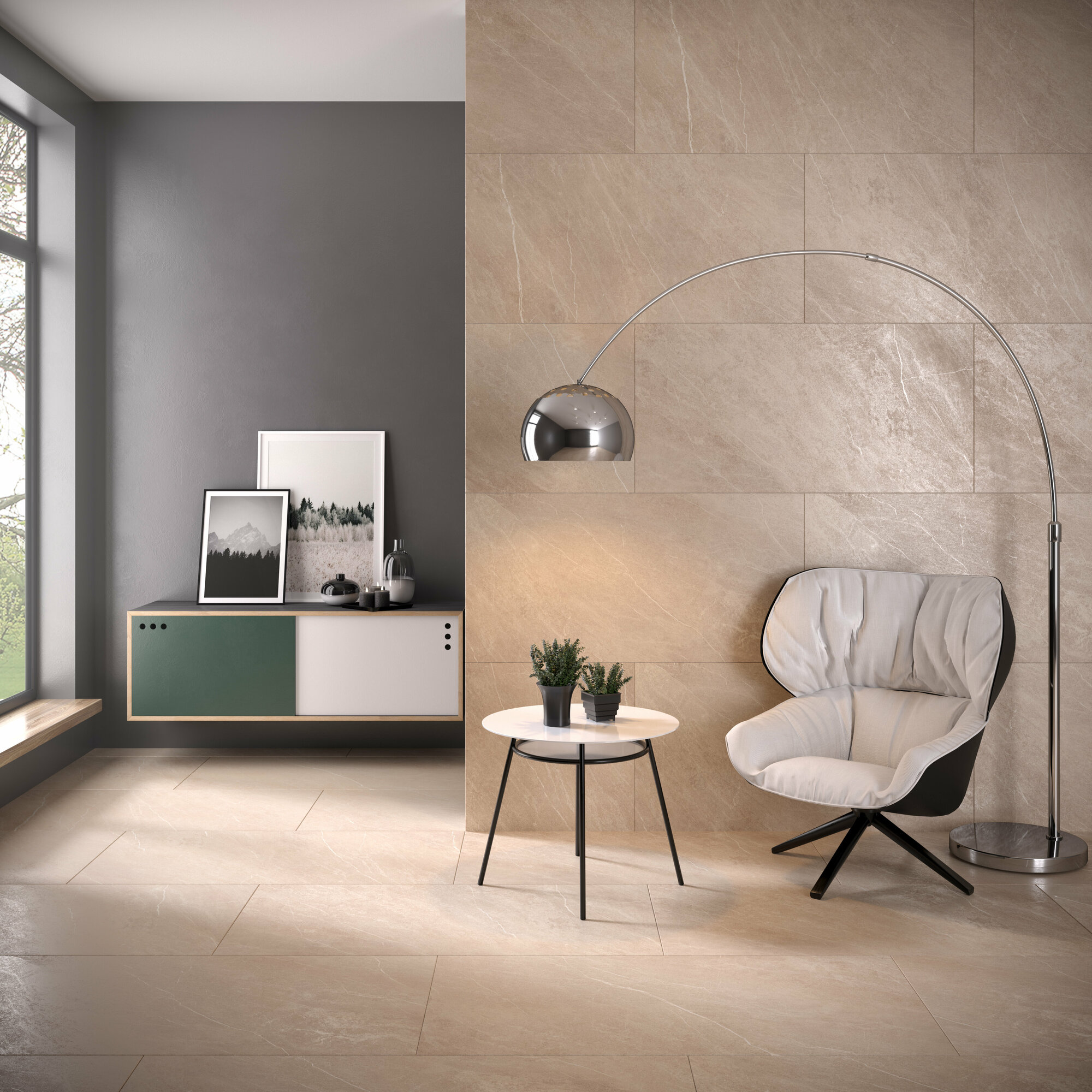 фото Керамогранит Gracia Ceramica Abremo бежевый 60х120 см