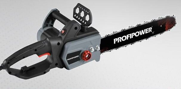 Изображение Пила цепная сетевая ProfiPower PEC-2200, 2200Вт, шина 40 см, 3/8 шаг, 4300 об/мин