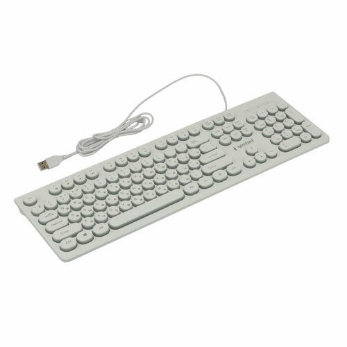 Клавиатура Gembird KB-240L Black USB черный, английская/русская (ANSI), 1 шт.