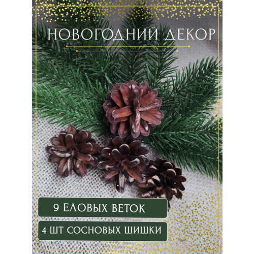 Набор для новогоднего декора из природных материалов с шишками