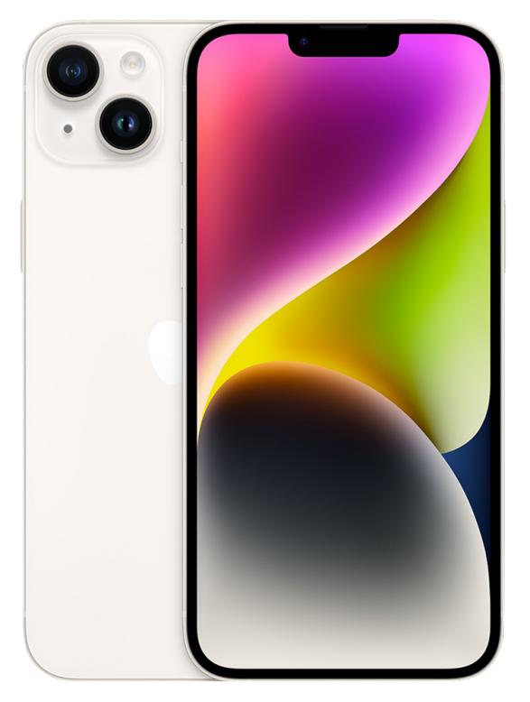 Смартфон Apple iPhone 14 Plus, 256GB, Starlight (Звездный), Dual: nano SIM + eSIM (актив)