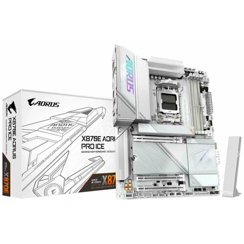 Материнская плата Gigabyte X870E AORUS PRO ICE AM5 ATX 88095₽