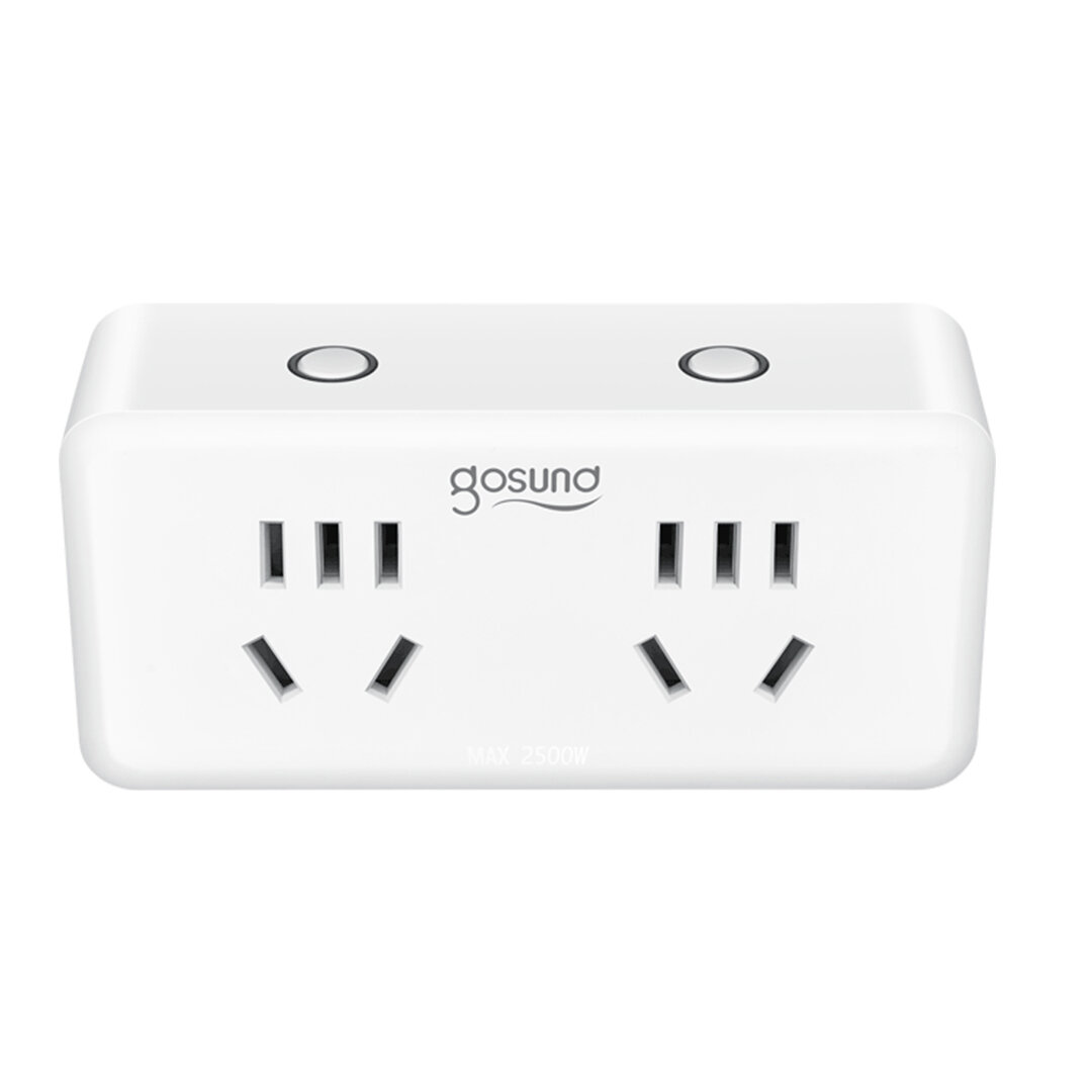 Умная розетка Xiaomi Gosund Intelligent Two control Converter Socket  CP2 AM 