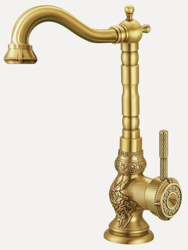 Изображение товара Смеситель для кухни, Lemark, Jasmine, с картриджем, золотой, LM6645B/00, уценен