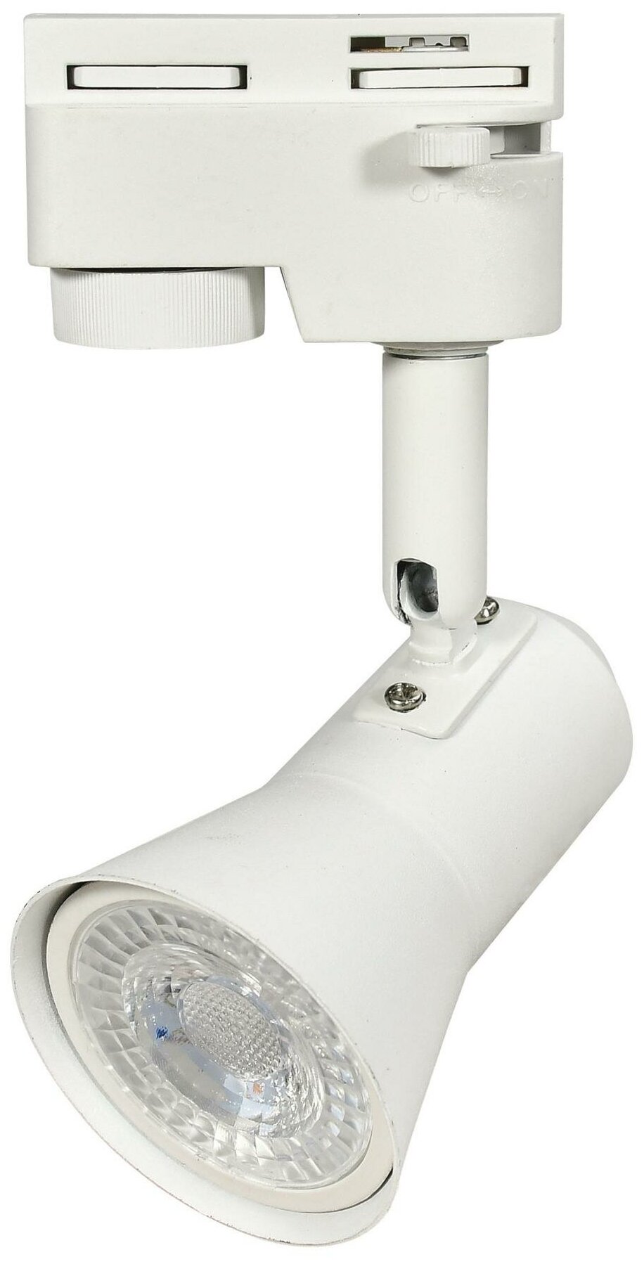 Ubl-q323 gu10 white светильник-прожектор трековый. под лампу gu10. корпус белый. тм volpe 1шт