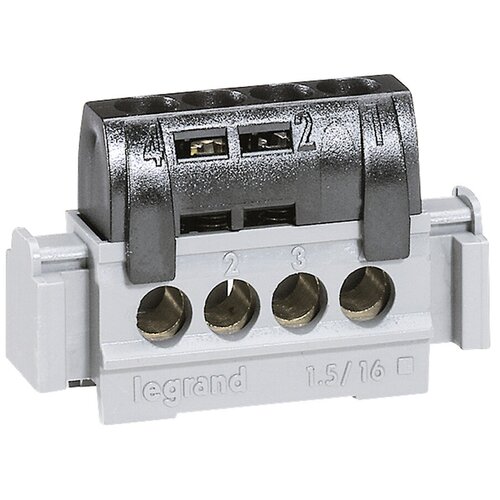 Клеммник черный 4х15-16мм2 350₽