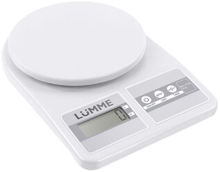 Весы кухонные LUMME LU-1348 белый жемчуг сенсор