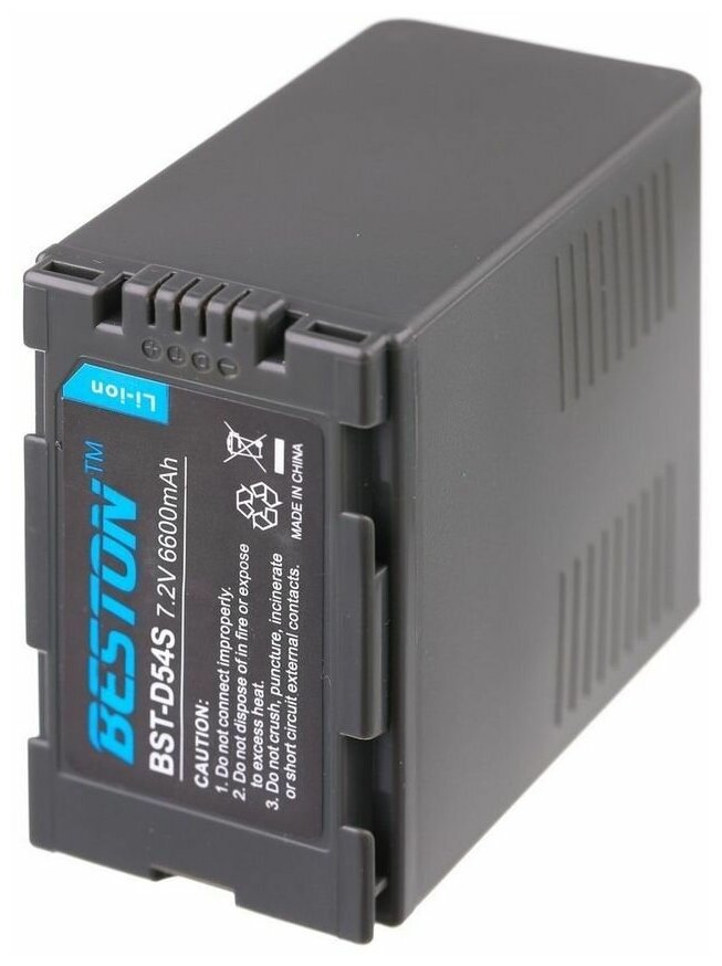 Аккумулятор для видеокамер BESTON Panasonic/HITACHI BST-D54S-H, 7.2 В, 6600 мАч
