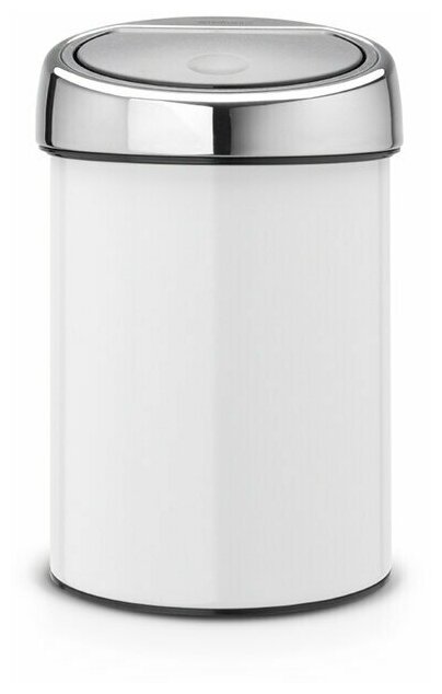 Мусорный бак Brabantia Touch Bin (3л), Белый, 364488