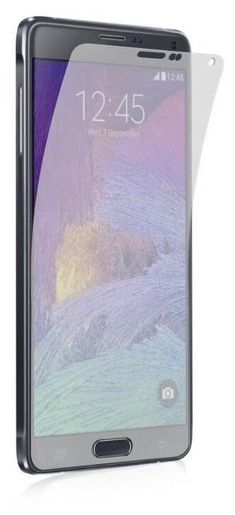 Защитная пленка MyPads (только на плоскую поверхность экрана, НЕ закругленная) для телефона Samsung Galaxy Note 4 SM-N910C глянцевая