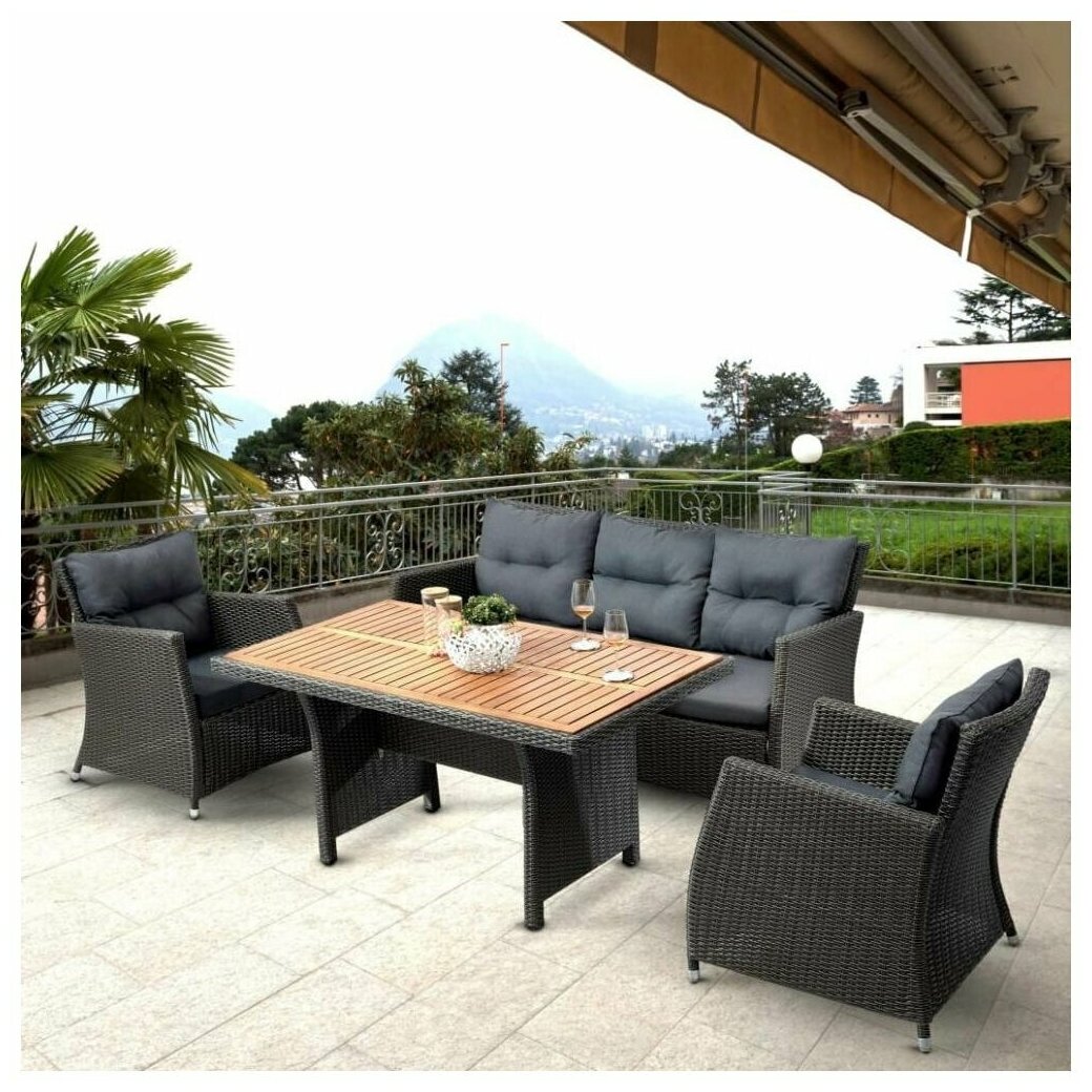 Комплект мебели Afina AFM-308G Brown/Grey