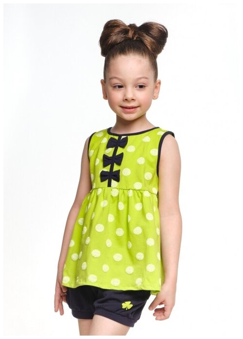 Платье Mini Maxi, размер 110, зеленый