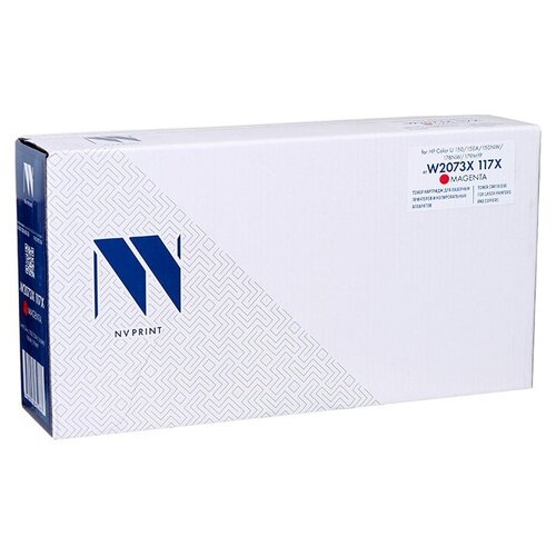 Картридж NV Print (схожий с HP W2073X 117X) Magenta NV-W2073X-117X для Color LJ 150/150A/150NW/178NW/179MFP картридж nv print nv w2073x 117x для color lj 150 150a 150nw 178nw 179mfp 1300стр пурпурный