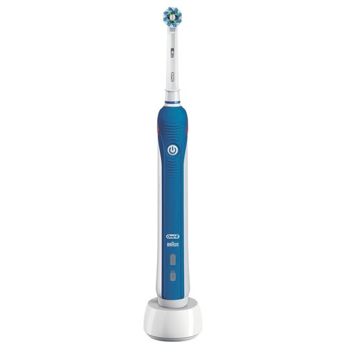  Электрическая зубная щетка Oral-B PRO 2 2000 Cross Action, белый/синий