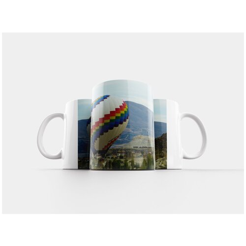 фото Кружка "воздушный шар, поездка, разноцветный" 320 мл lotsprints